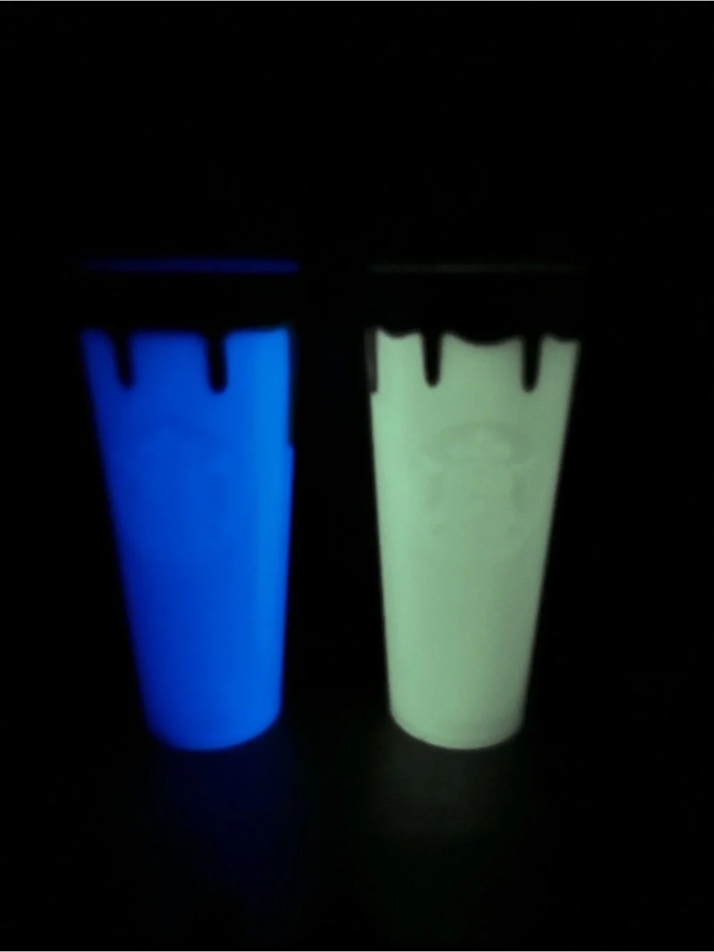 Starbucks Halloween Slime Trio - glow in the dark